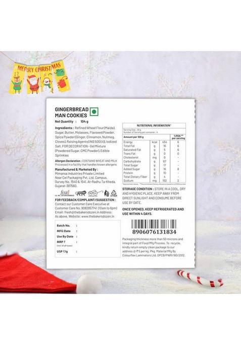 The Baker'S Dozen Christmas Shortbread Cookies Biscuit (204 G)