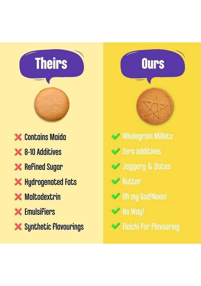 Early Foods Dry Fruits And Seeds Jaggery Cookies 150G (150 G) Biscuit