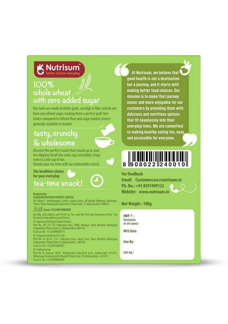 Nutrisum Whole Wheat Rusk