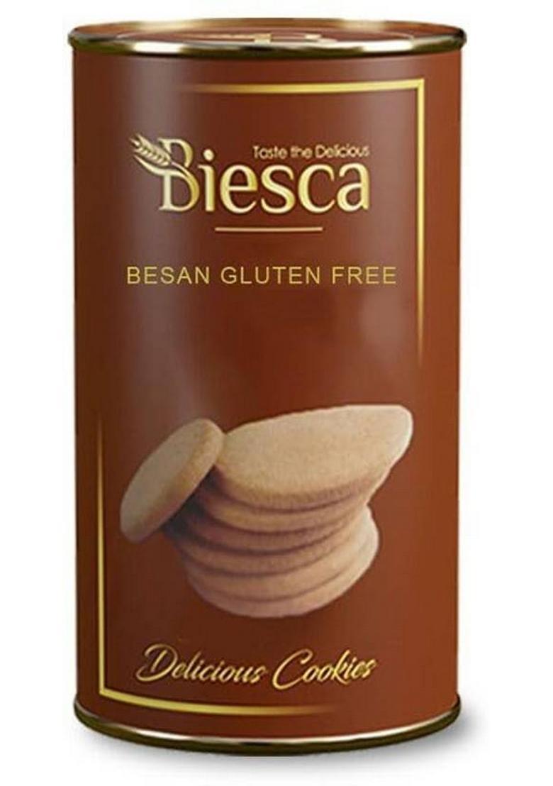 Biesca Premium Assorted Besan Cookies & Crispy Almonds With Butter Biscuit (2 X 180 G)
