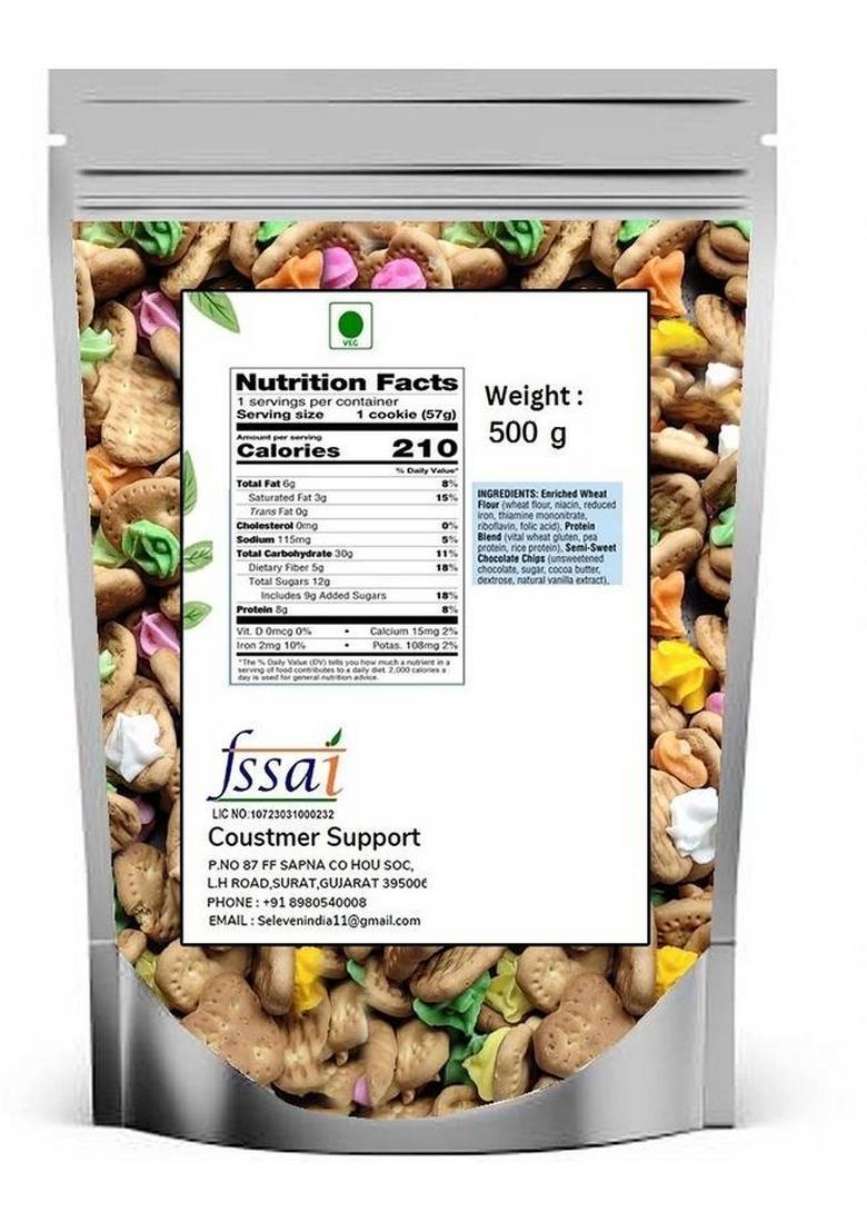 S Eleven Super Market Classic Little Iced Gem Biscuit/Cream Biscuit/Cookies For Kids Cookies Biscuit (500 G)