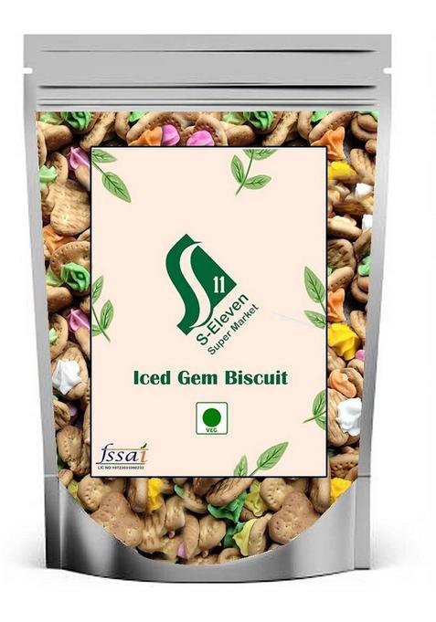 S Eleven Super Market Classic Little Iced Gem Biscuit/Cream Biscuit/Cookies For Kids Cookies Biscuit (500 G)