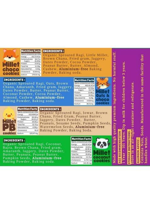 Tummyfriendly Foods Ragi Millet Cookies