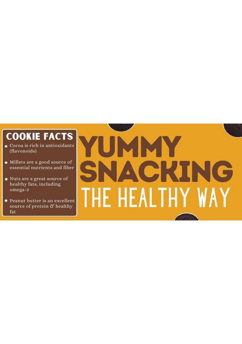 Tummyfriendly Foods Ragi Millet Cookies-Chocolate . Healthy Biscuits For Kids, Babies & Adults Cookies Biscuit (2 X 75 G)