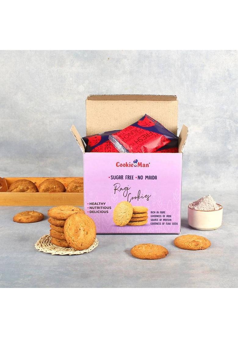 Cookieman Sugar Free Ragi Millet Cookies | Healthy No Maida Atta Biscuits Biscuit (250 G)