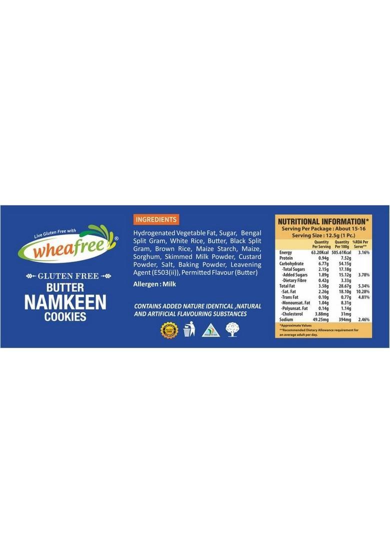 Wheafree Butter Namkeen Cookies