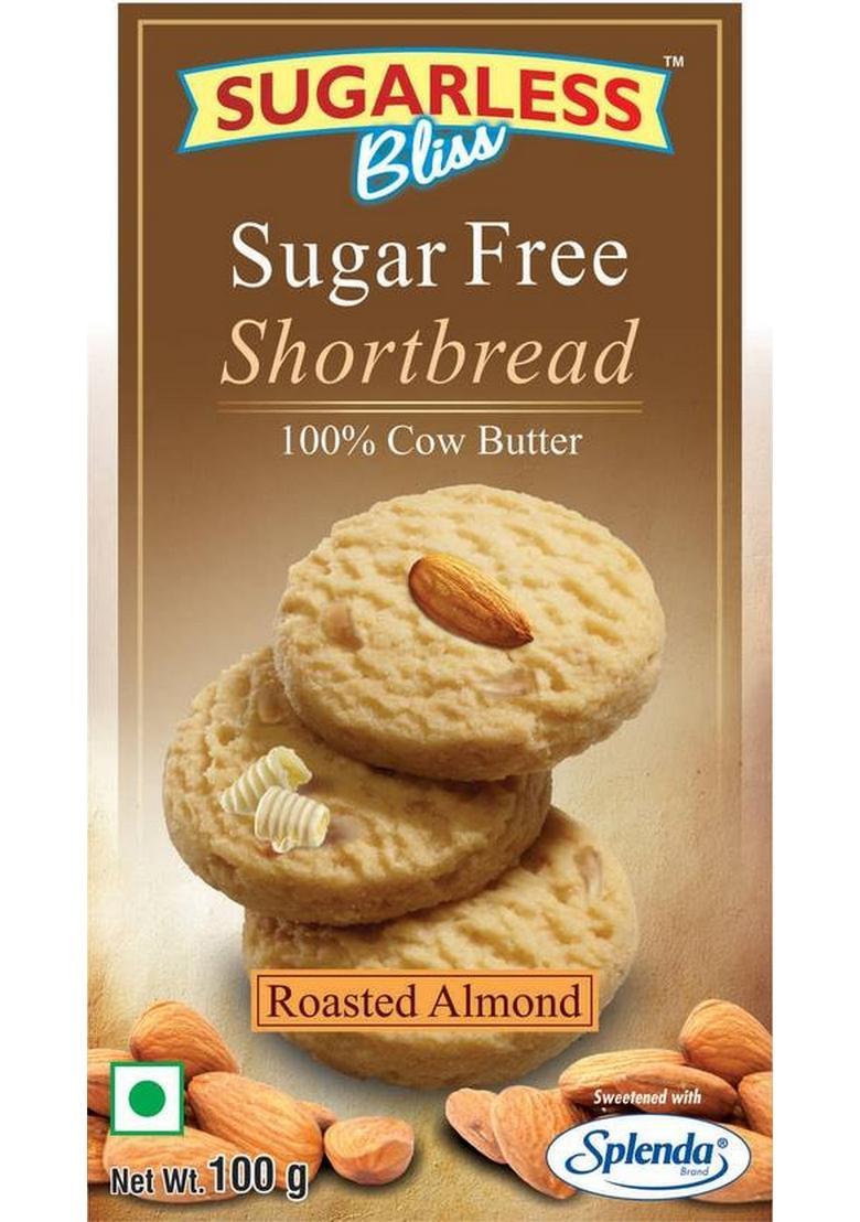Sugarless Bliss Sugar Free Shortbread Roasted Almonds