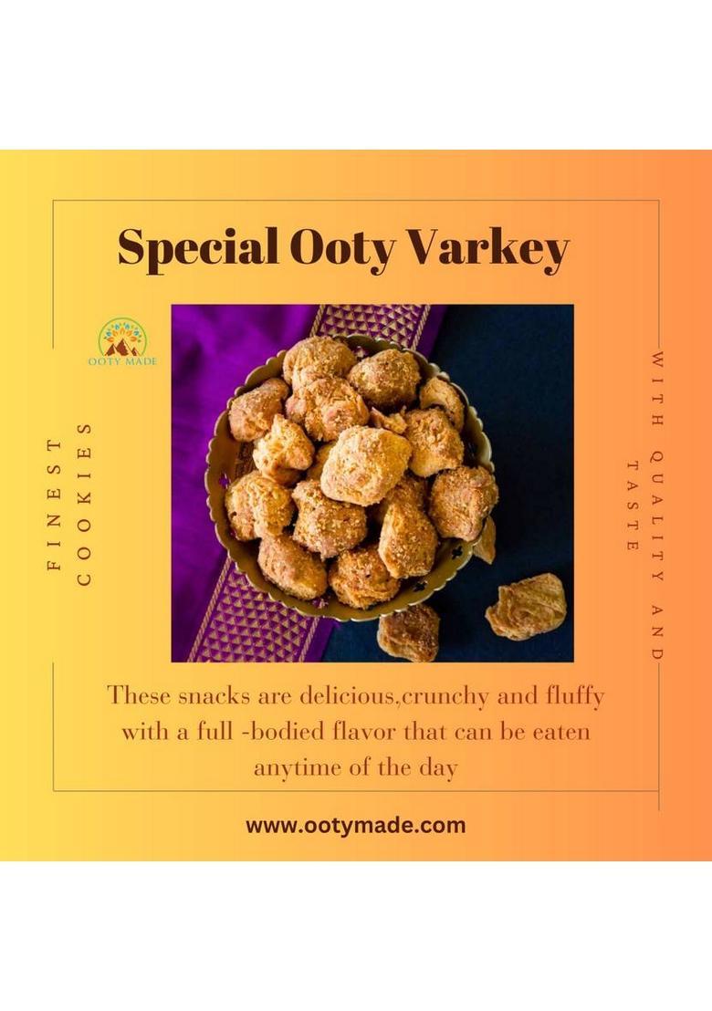 Ooty Made.Com Special Varkey Small 1 Kg Homemade Cookies- Best Tea Time Snack Bakery Biscuit (2 X 500 G)