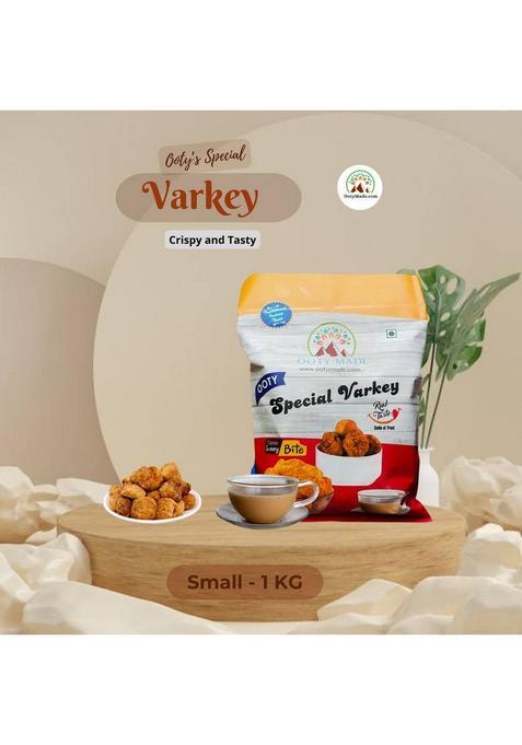 Ooty Made.Com Special Varkey Small 1 Kg Homemade Cookies- Best Tea Time Snack Bakery Biscuit (2 X 500 G)