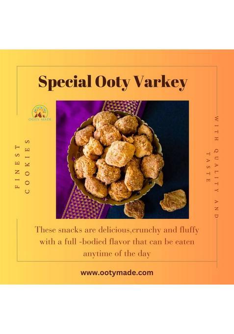 Ooty Made.Com Special Varkey Small 1 Kg Homemade Cookies- Best Tea Time Snack Bakery Biscuit (2 X 500 G)