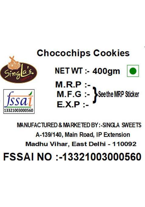 Singla'S Choco Chips Cookies 400Gsm| Biscuits Biscuit (400 G)
