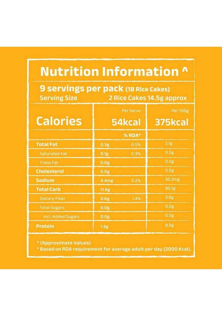 Grainic Organic Wholegrain Brown Rice Cakes (