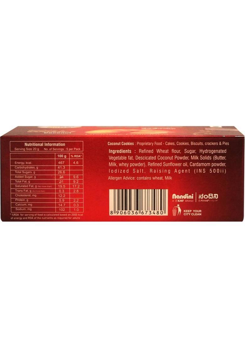 Nandini Coconut Cookies Biscuit (100 G)