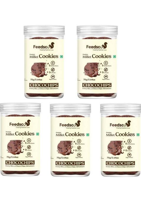 Feedsco Millet Choco Chips Cookies