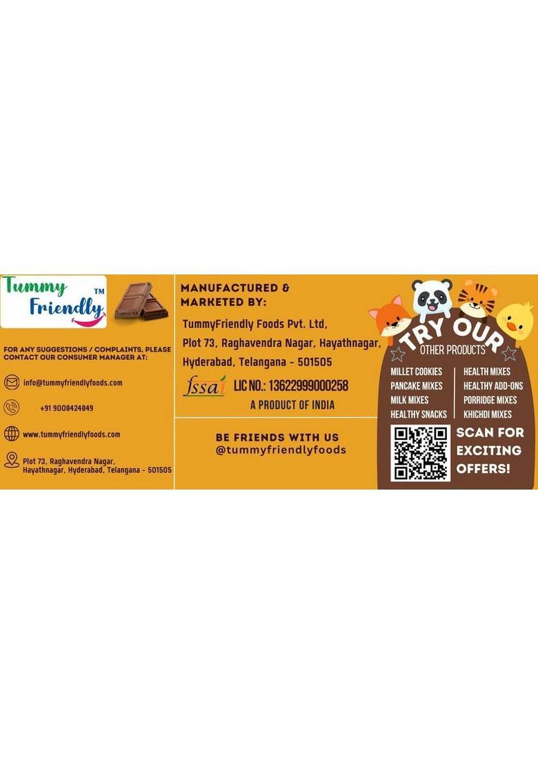 Tummyfriendly Foods Millet Cookies -Oatschoco, Choco & Peanut. Healthy Biscuits For Kids, Adults Biscuit (3 X 75 G)