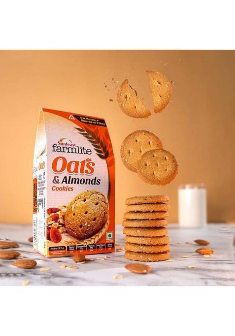 Sunfeast Farmlite Oats & Almonds Cookies Biscuit (300 G)