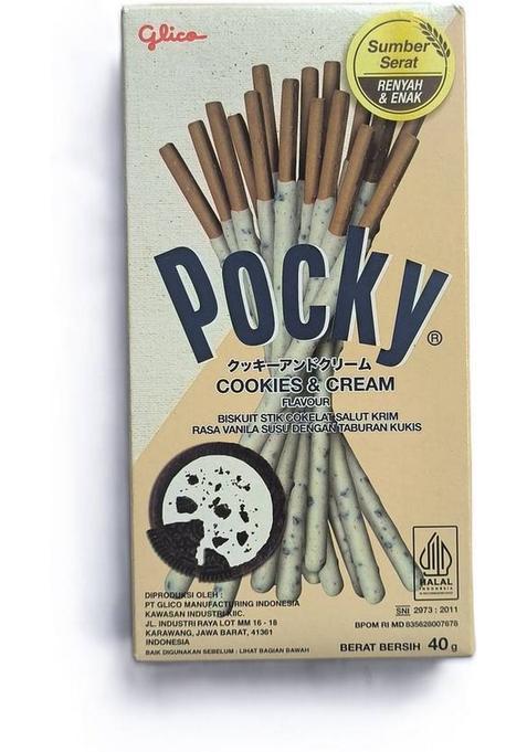 Pocky Cookies & Cream Flavour Biscuit Sticks Imported Assorted (40 G)