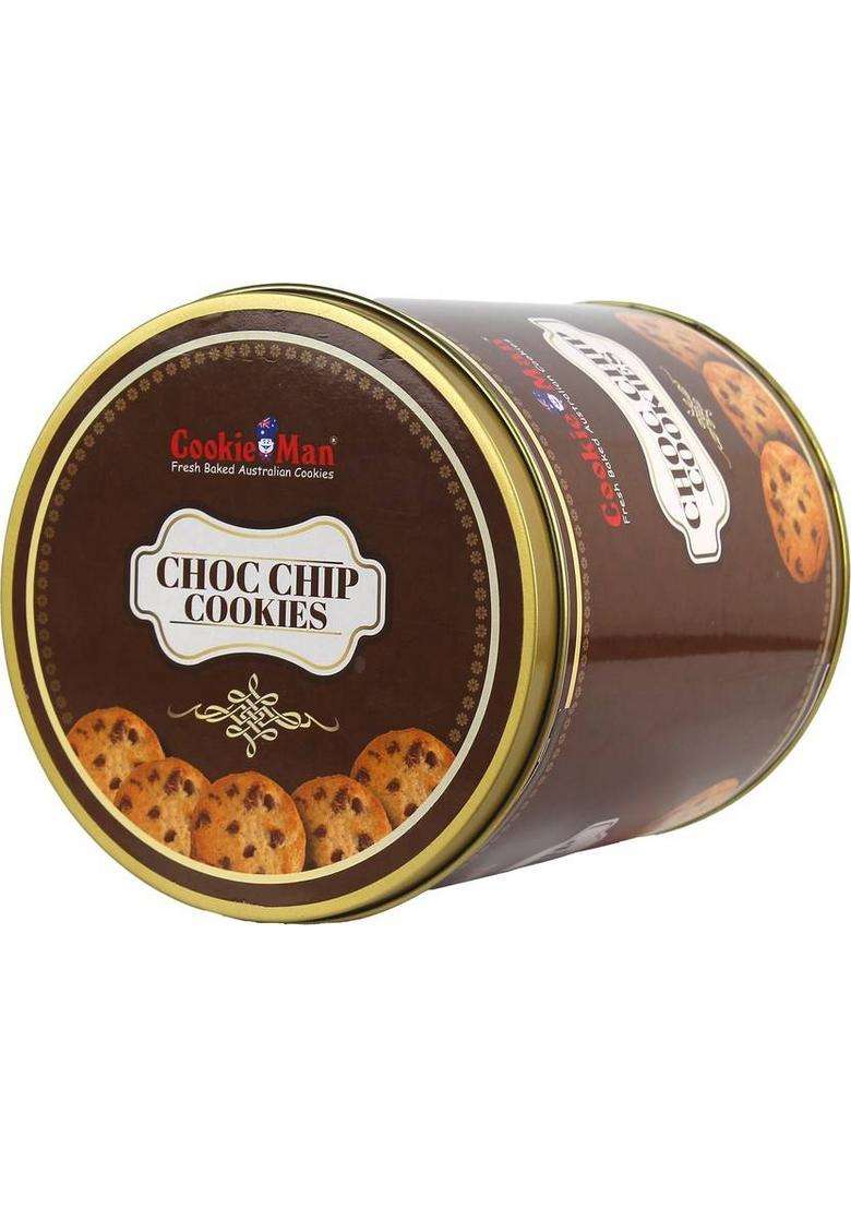 Cookieman Gift Pack | Choco Chip Cookies In Tin Box Biscuit (600 G) - Indya