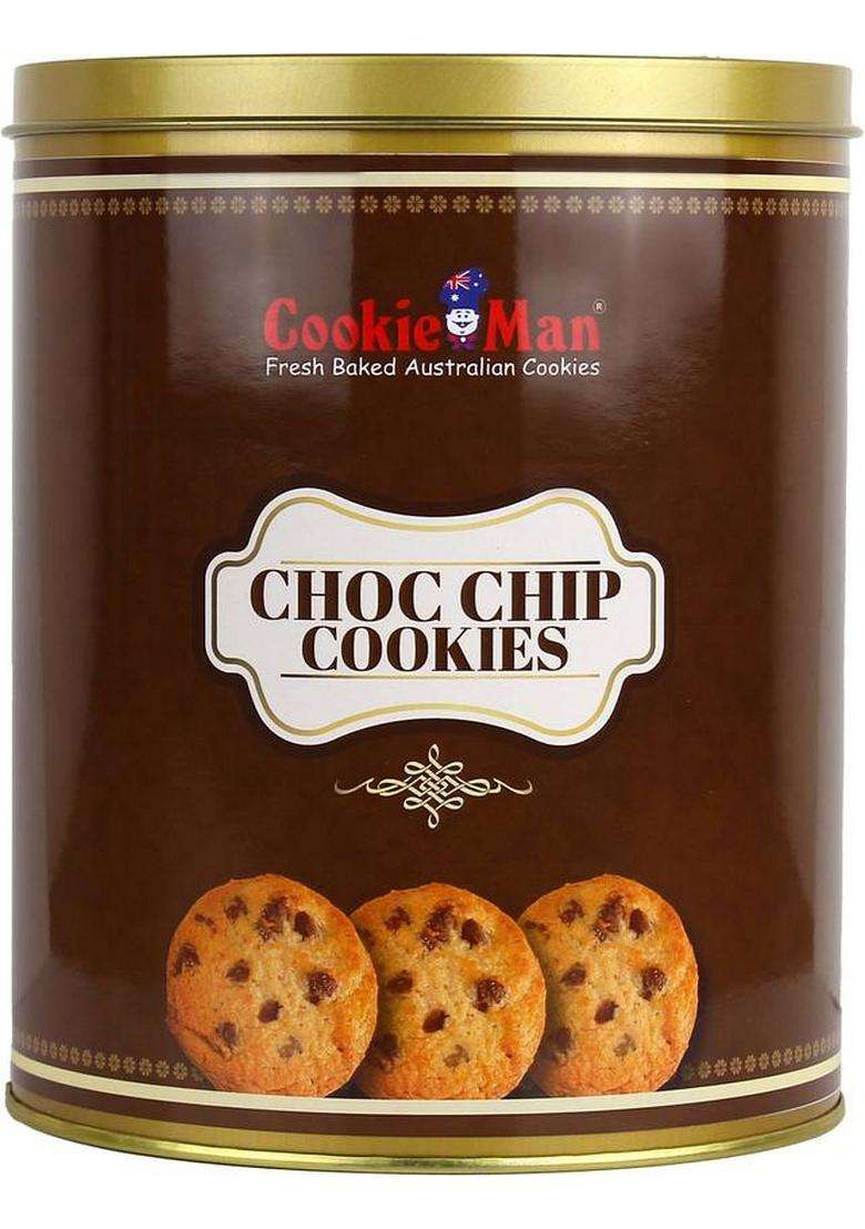 Cookieman Gift Pack | Choco Chip Cookies In Tin Box Biscuit (600 G) - Indya