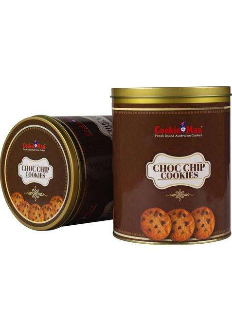 Cookieman Gift Pack | Choco Chip Cookies In Tin Box Biscuit (600 G)