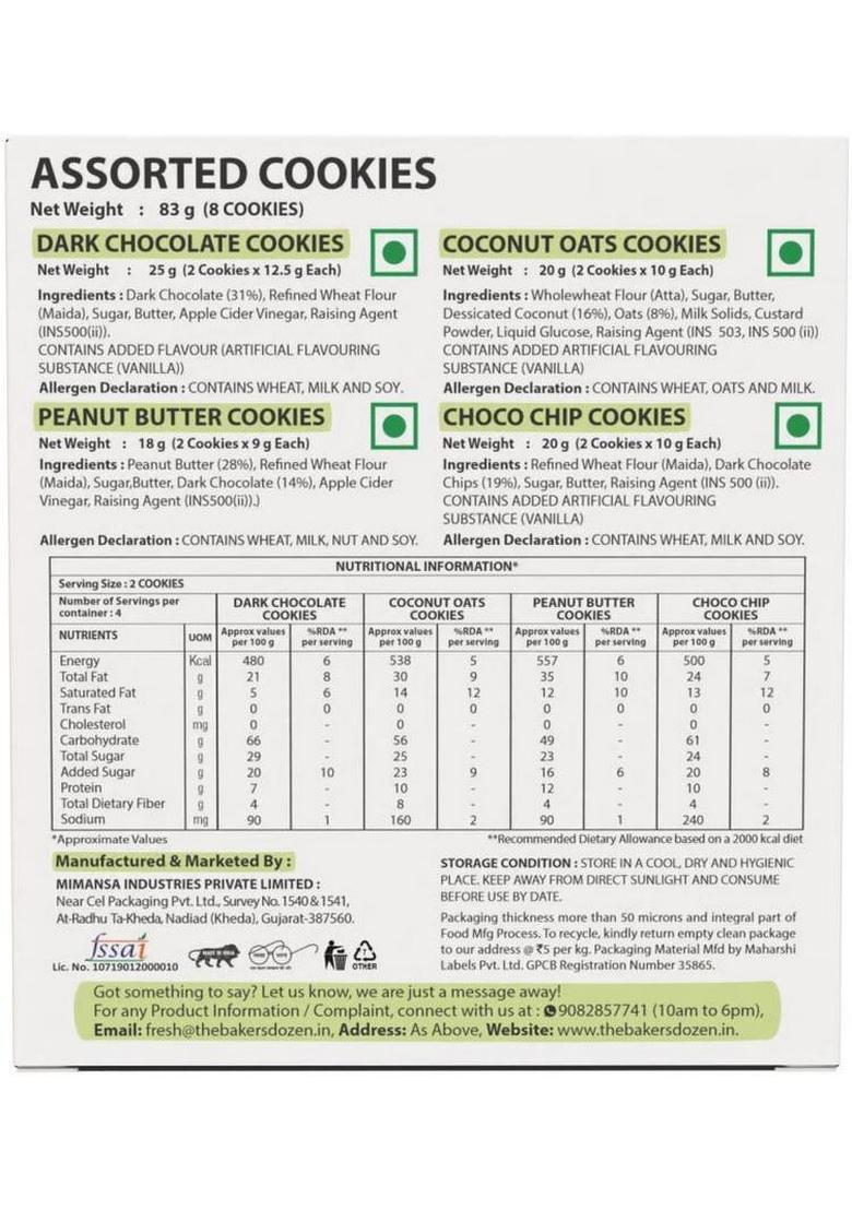 The Baker'S Dozen Assorted Cookies Biscuit (83 G)