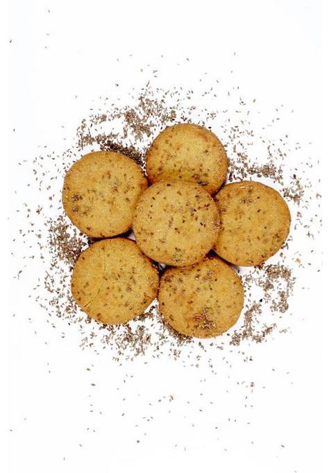 Feedsco Millet Ajwain Cookies Tasty & Healthy Snack- Natural Sweetness (Each Pack 75G) Biscuit (5 X 75 G)