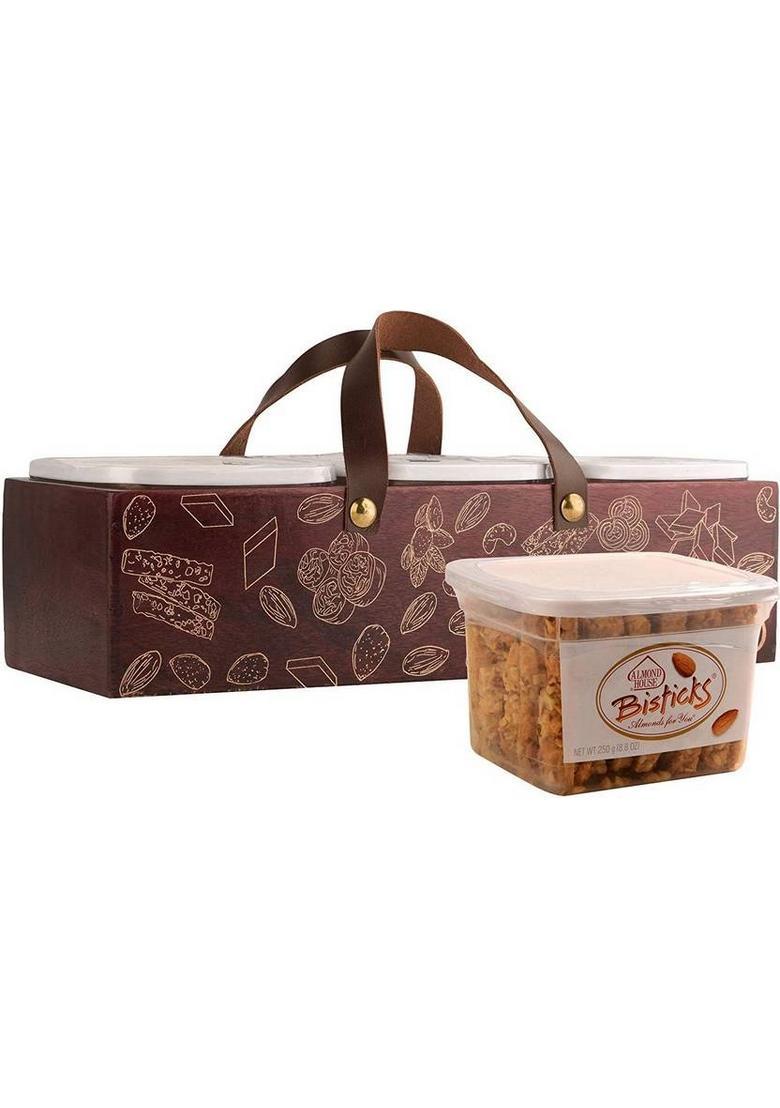 Almond House Bisticks Baked Cookies Multi Grain Biscuit (3 X 250 G)