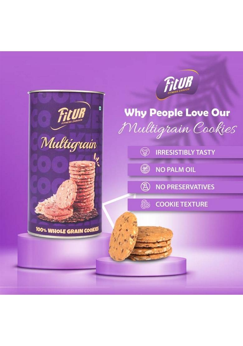 Fitur Multigrain Cookies Healthy, Delicious, & Nutritious Snack Option Biscuit (170 G)