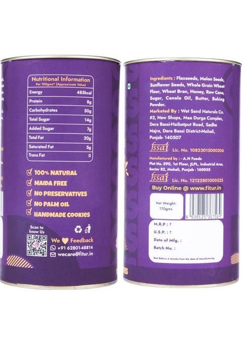 Fitur Multigrain Cookies Healthy, Delicious, & Nutritious Snack Option Biscuit (170 G)