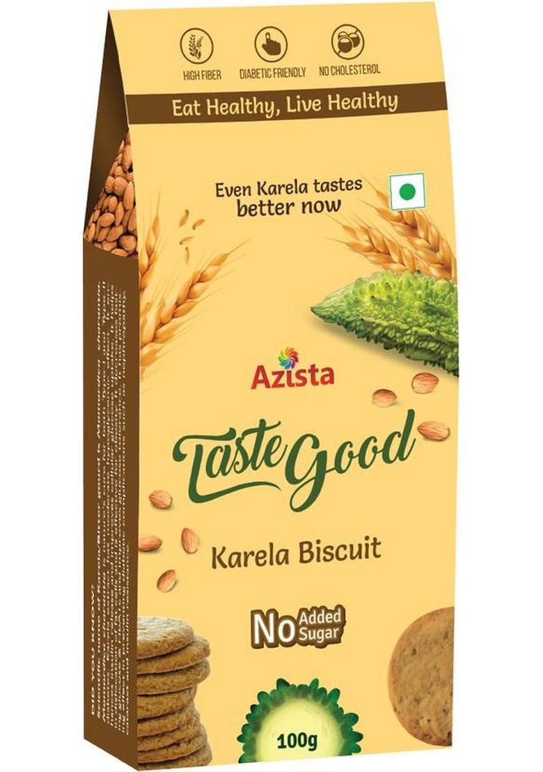 Taste Good Karela Biscuits | Sugar-Free Diabetic Friendly Digestive Biscuit (10 X 100 G)