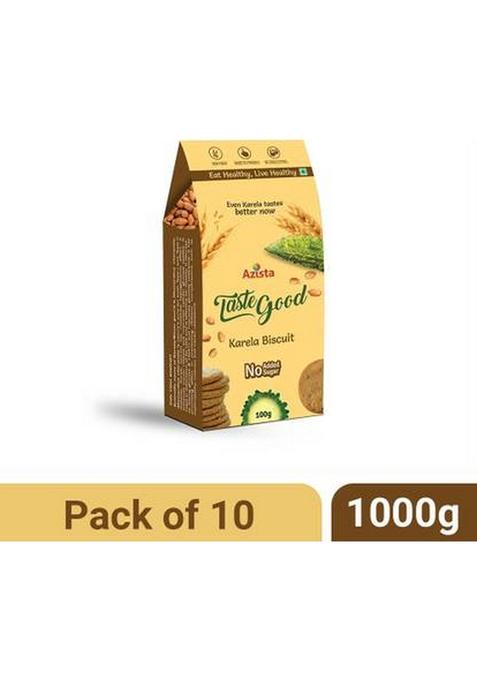 Taste Good Karela Biscuits | Sugar-Free Diabetic Friendly Digestive Biscuit (10 X 100 G)
