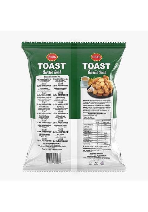 Pran Toast Garlic Rusk (200 G)