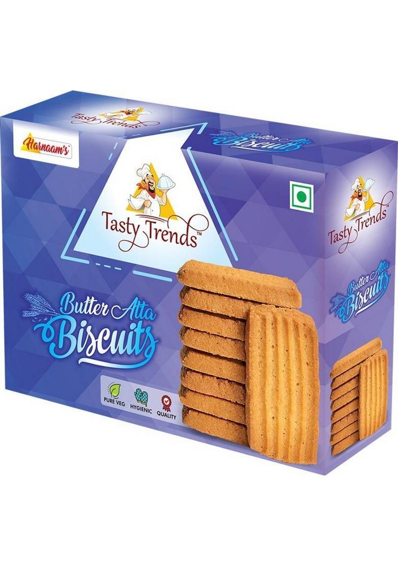 Tasty Trends Butter Atta Biscuits (Pack Of 2) Cookies Biscuit (2 X 200 G)