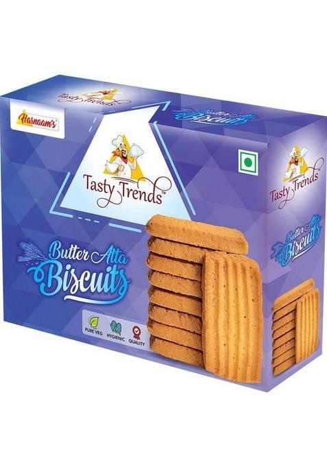 Tasty Trends Butter Atta Biscuits (Pack Of 2) Cookies Biscuit (2 X 200 G)