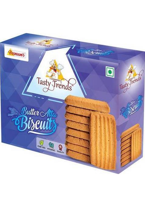 Tasty Trends Butter Atta Biscuits (Pack Of 2) Cookies Biscuit (2 X 200 G)