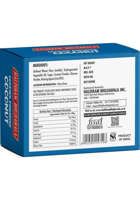 Haldiram Bhujiawala Coconut Cookie Cookies Biscuit (250 G)