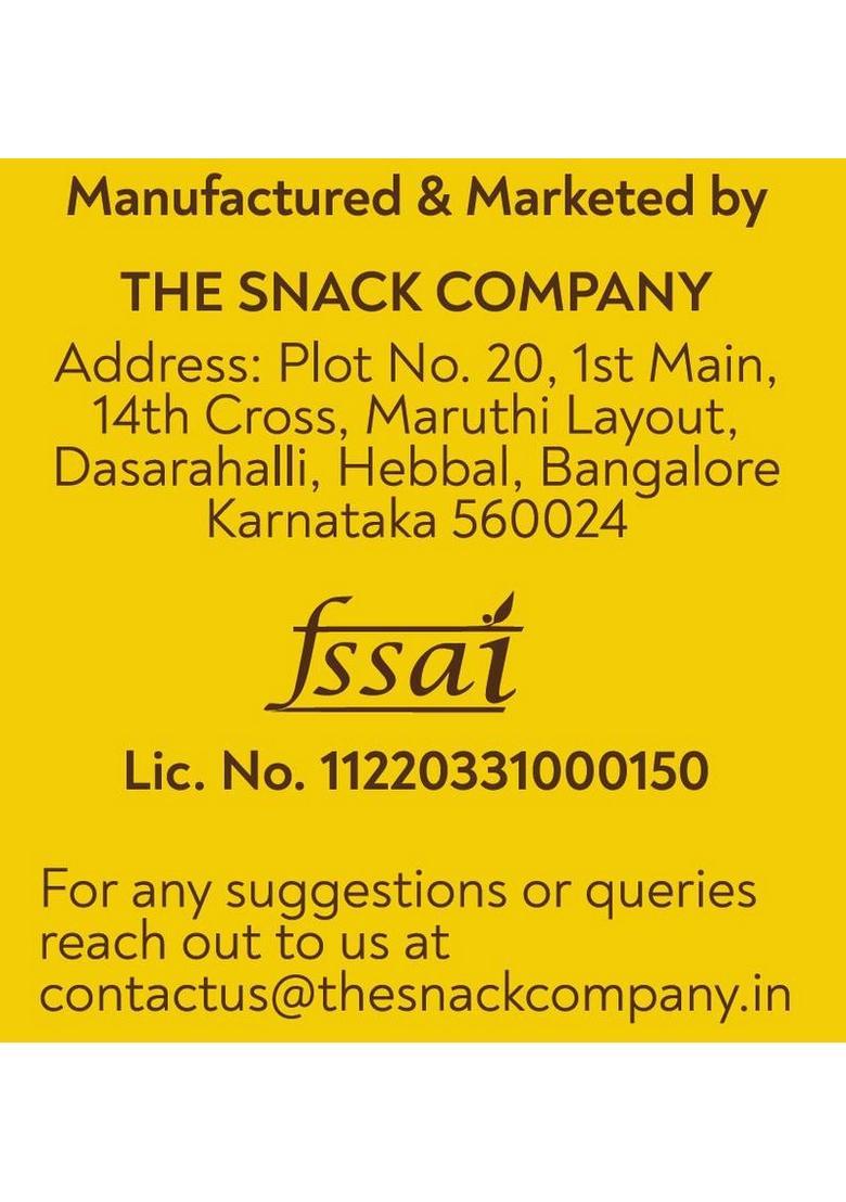 The Snack Company Healthy Multi Seed Cookies With Natural Ginger & Turmeric I 33% Nuts And Seeds Biscuit (28 X 15 G)