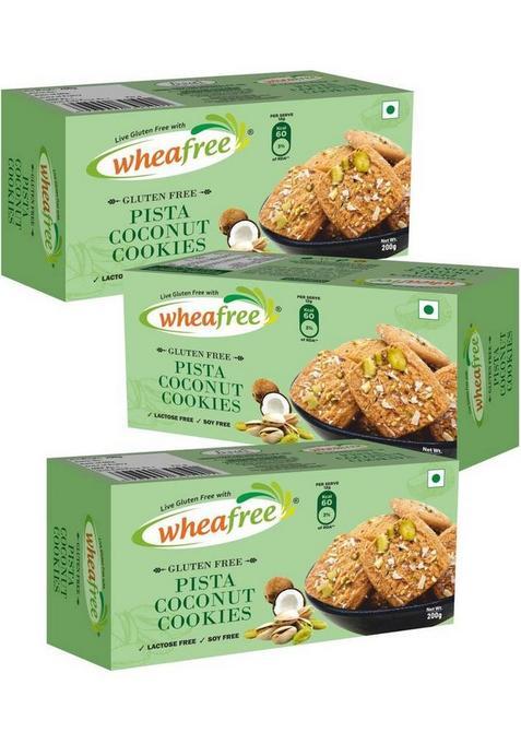 Wheafree Pista Coconut Cookies