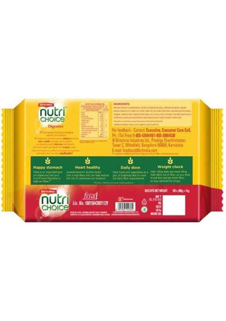 Britannia Nutrichoice Hi-Fibre Digestive/ Cookies Biscuit (999.5 G) - Indya