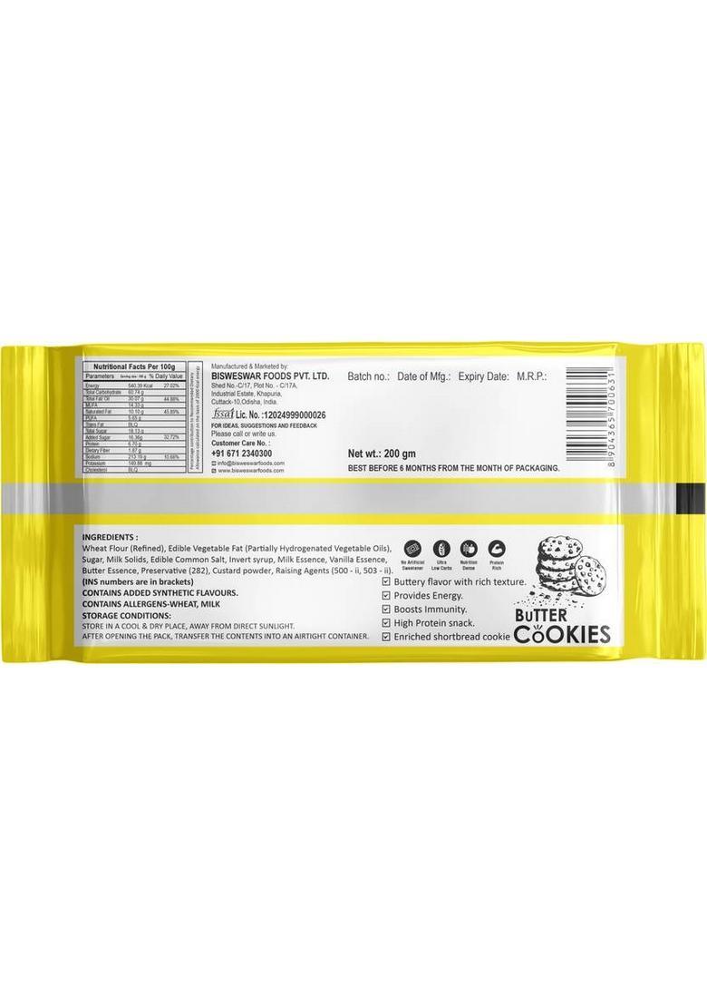 Farrmb Butter Cookies 200Gm (Pack Of 2) Biscuit (2 X 1 G)