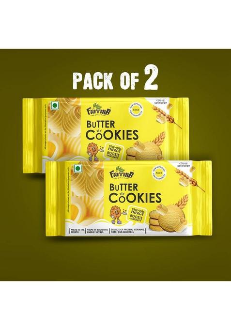 Farrmb Butter Cookies 200Gm (Pack Of 2) Biscuit (2 X 1 G)