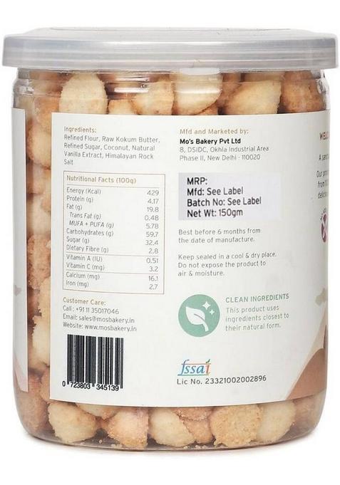 Mo'S Coconut Cookies | Tasty And Nutritious |100% Natural Biscuit (150 G)