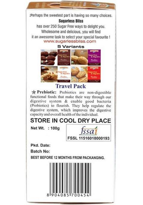 Sugarless Bliss Sugar Free & Digestive Cookies
