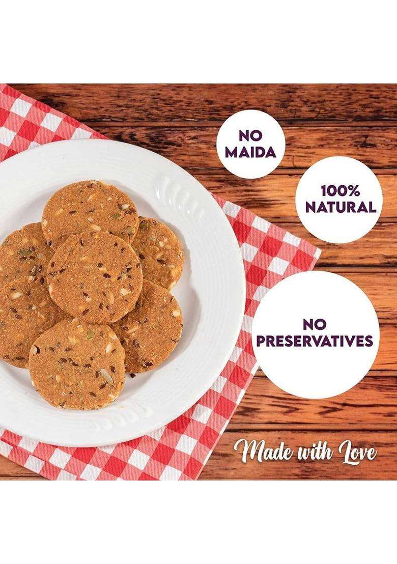 Biesca Natural Honey Oats Cookies 185G And Multigrain 170G (Combo Pack) Biscuit (2 X 177.5 G) - Indya