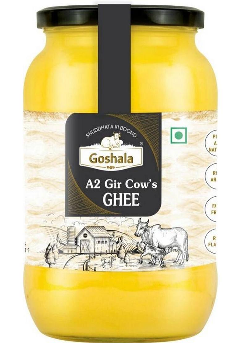 Goshala A2 Gir Cow'S Ghee Glass Bottle (500 G)