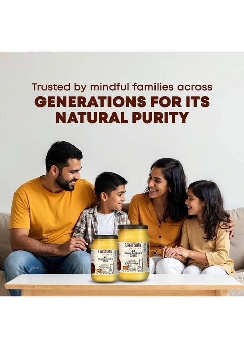 Goshala A2 Gir Cow'S Ghee Glass Bottle (500 G)