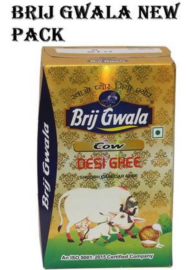 Brij Gwala Ramajan Special Pure Cow Ghee For Better Digestion And Immunity Tin (1 L)