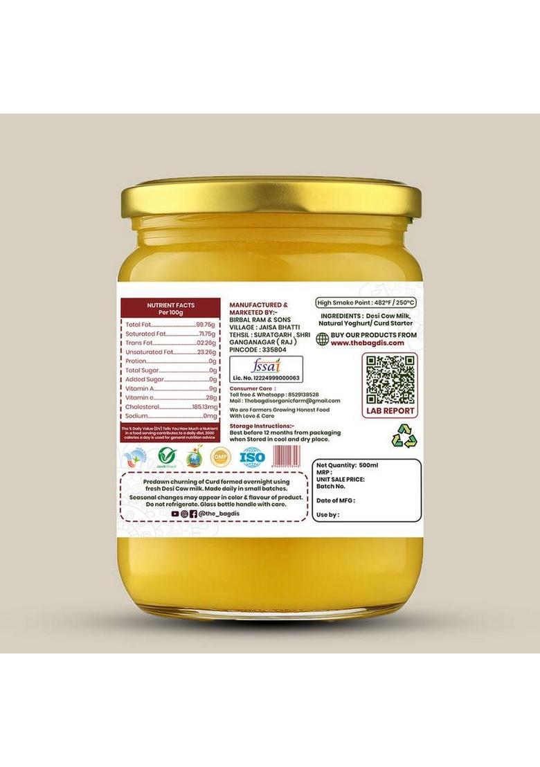 The Bagdis Desi Cow Vedic Bilona Ghee