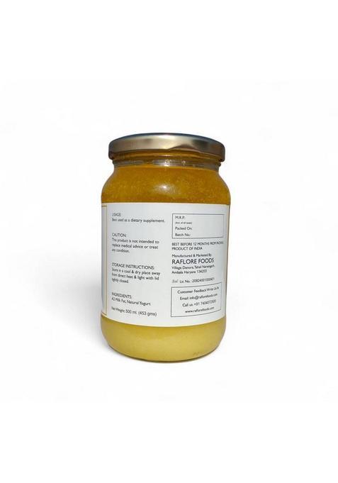 Raflore A2 Cow Ghee, Traditional Bilona Method, Pure, Natural And Healthy Glass Ghee Bottle (500 Ml)