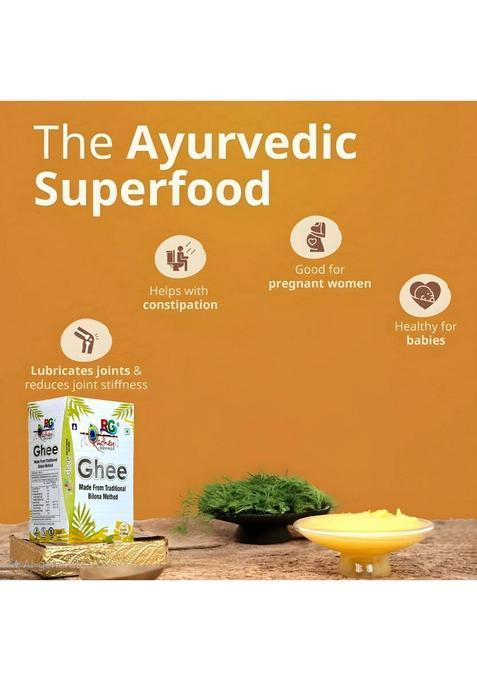 Radhey Govind Shudh Desi Ghee | Traditional Vedic Bilona Method Grassfed, Pure & Healthy Tetrapack (1 L)